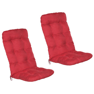 Rückenkissen Stuhl EXQULEG Hochlehner Auflage, Sitzkissen Hochlehner Rückenkissen Mit Bänder Auflagen Gartenstühle Hochlehner - Foto 5