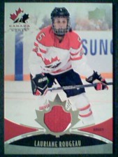 LAURIANE ROUGEAU  AUTHENTIC TEAM CANADA WOMEN GAME-USED JERSEY CARD  SP