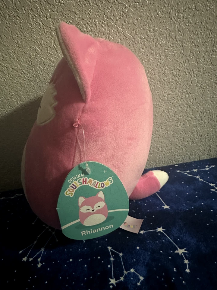 ¡Nuevo! "Lindo juguete suave oficial Squishmallows Rhiannon Pink Fox 7""" Foto 2 de 4