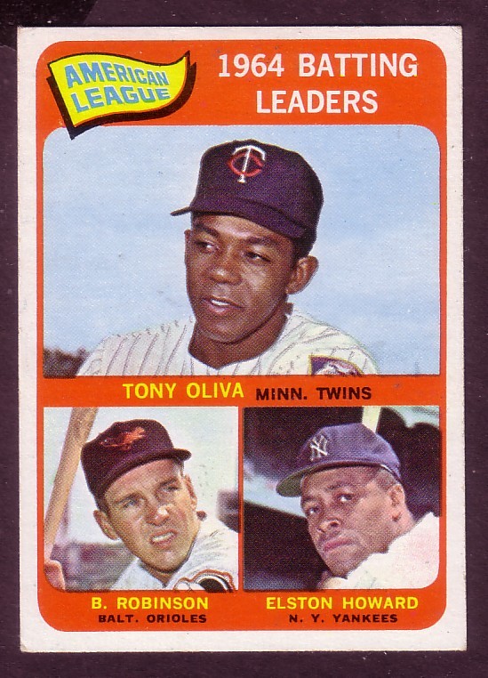 1964 TOPPS BATTING LEADERS A.L. CARD NO:1 EXPLUS CONDITION | eBay