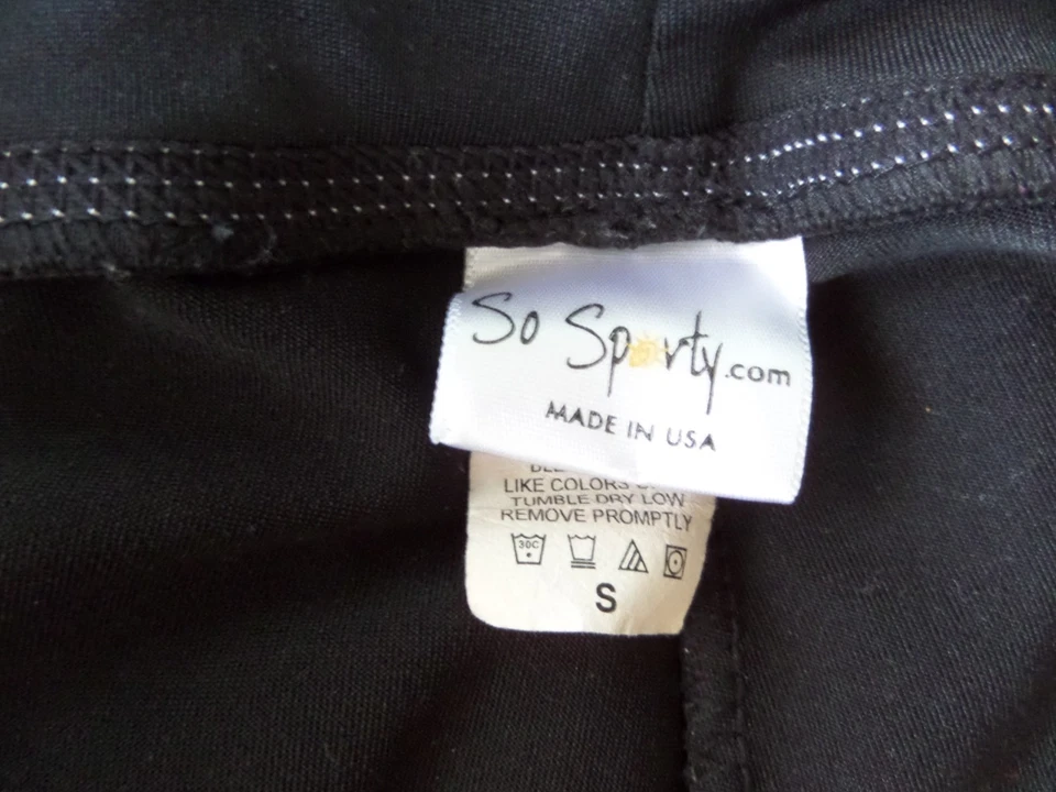 So Sporty Womens Black Stretch Athletic Capri Pants size S - Image 4 of 4