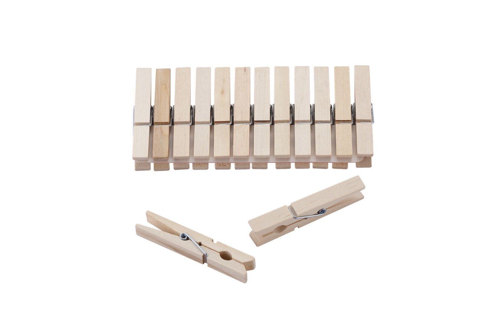 🔥Birch Wood Wooden Clothes Pegs Washing Line Laundry Clip Grip 7.3 cm ...