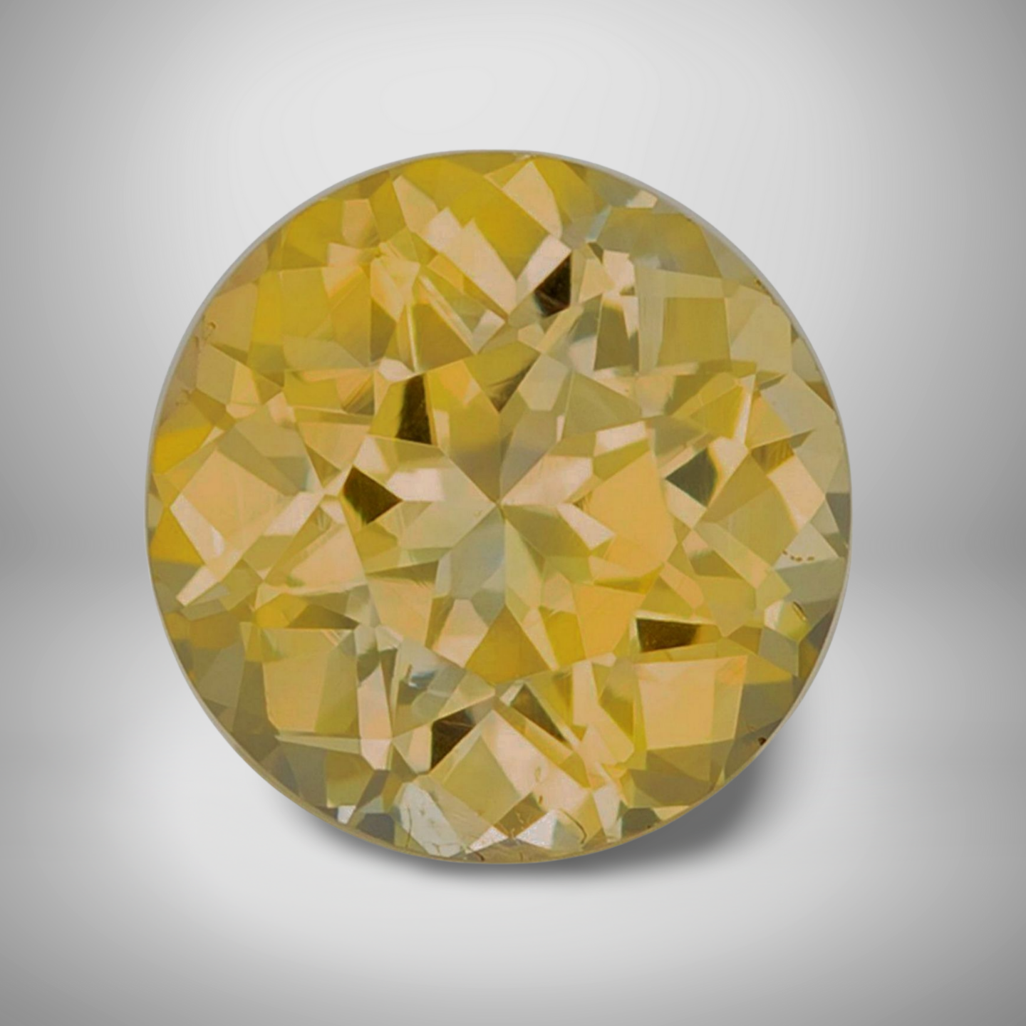 Round Cut Yellow Sapphire Loose Gemstone 0.15 Cts 3mm VVS Clarity
