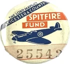 BRITISH MILITARY CAP BADGES,  VERY RARE WW2 Lord Mayor's Leicester Spitfire Fund