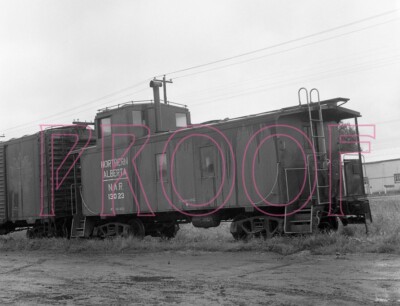 Northern Alberta Railway (NAR) Caboose 13023 at Grand Prairie, AB - 8x10 Photo