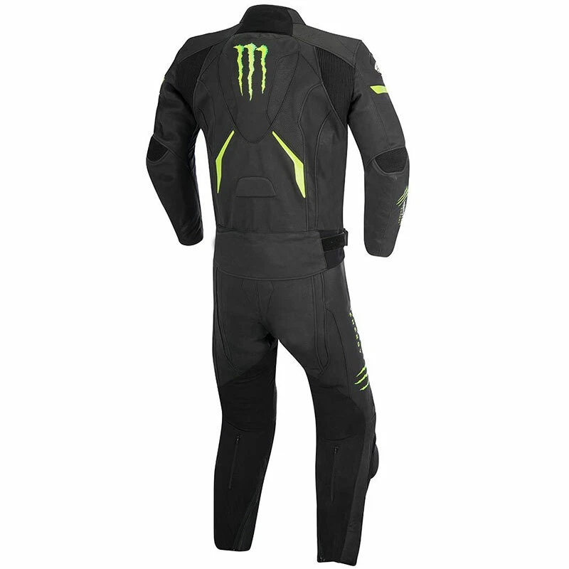 Monster Energy Warg One&Two Piece Leather Suit Leather racing suit — 第 2/2 张图片