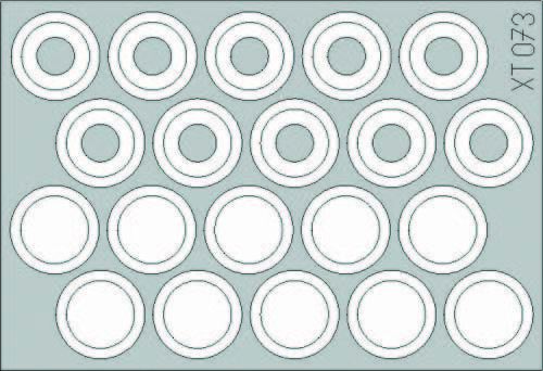 Eduard Accessories Xt073 - 1:35 M-113 Wheel Mask - Masking Film - New