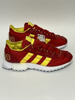 Adidas SL 7600 Beijing Olympics 2008 Sneaker Shoe Red Yellow Men Size 7.5 New