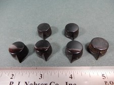Six 5/8 Diameter Vintage Daka-Ware Pointer Knobs for 1/4, 1/8 and 3/16 Shafts