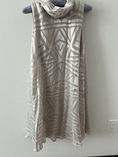 Vince Camuto Cream Sleeveless Dress