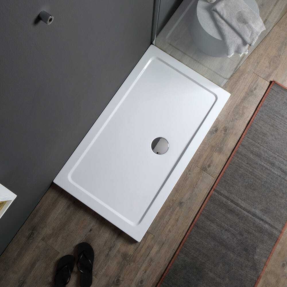 Kiamami Valentina PIATTO DOCCIA 70X90 ACRILICO E ABS BIANCO | ALBA