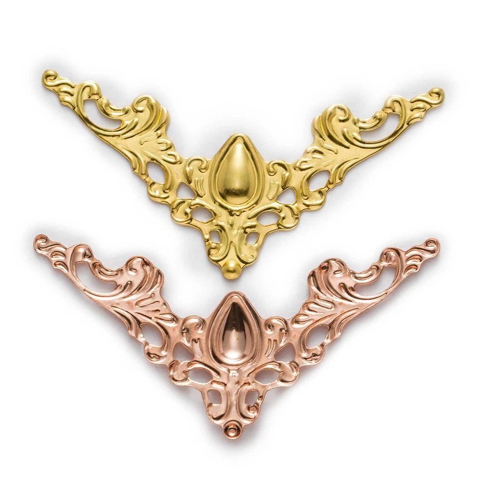 50 un. Álbum de recortes Equipaje Libro Álbum Carpetas Metal Esquina Protectores Decoración 41 mm Foto 2 de 2