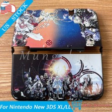 For Nintendo New 3DS XL/ LL Front Back Housing Shell Protective Case Cover Fire