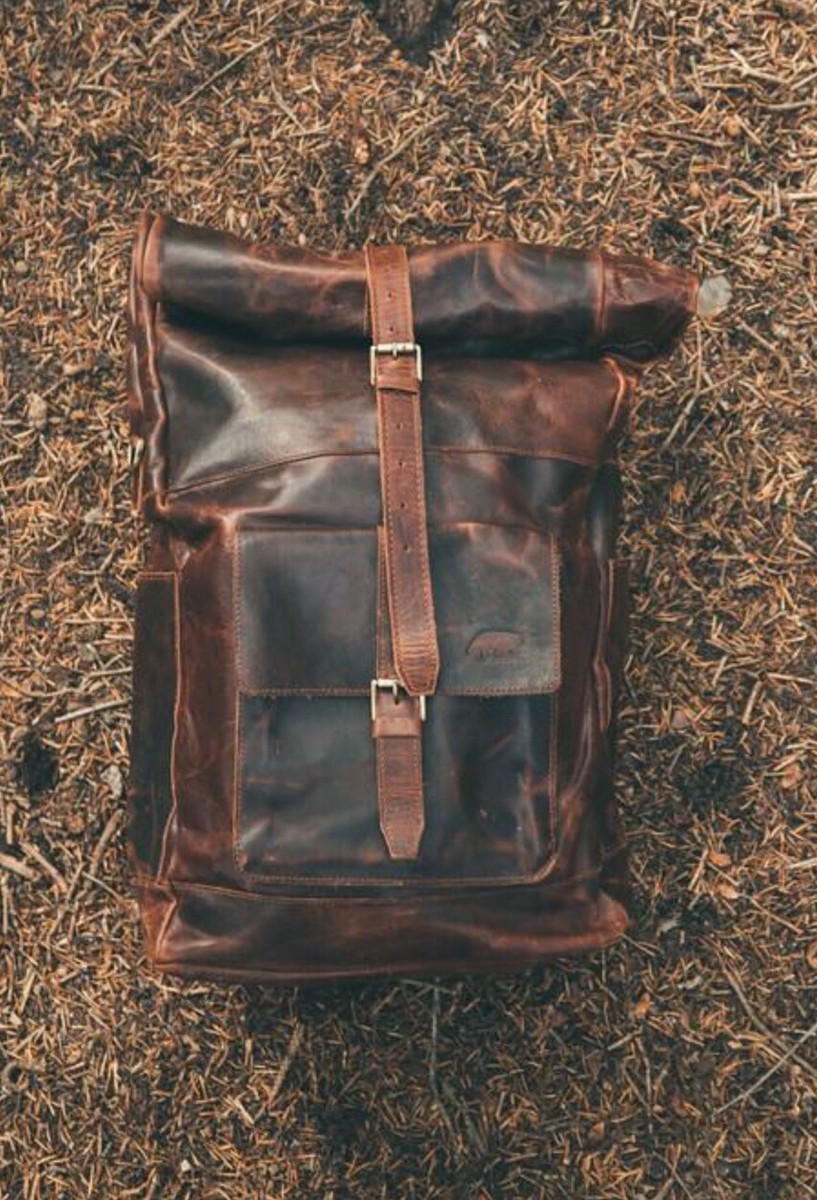 Kodiak Leather KOBUK LEATHER BACKPACK (Dark Walnut) UK