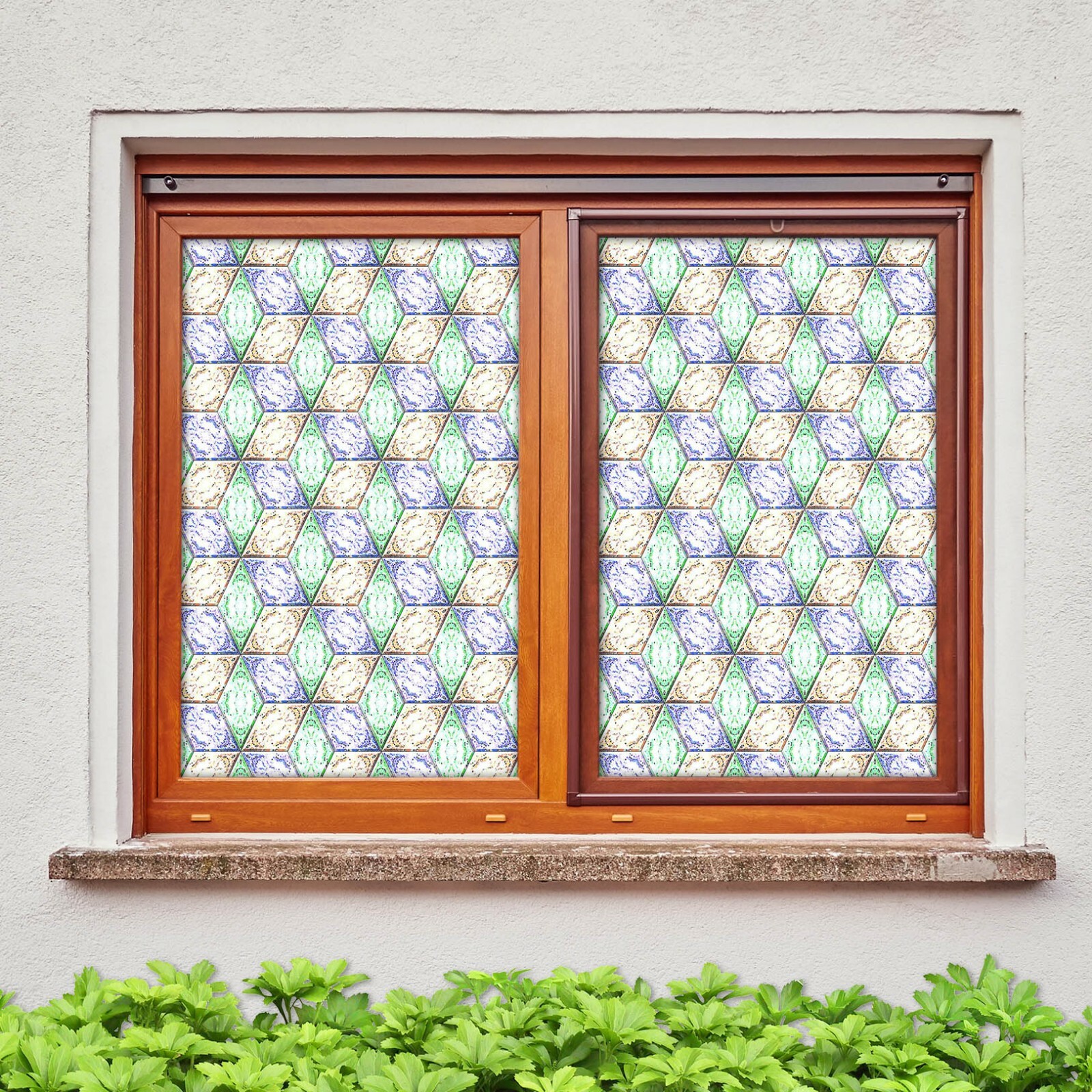 3D Pattern O2062 Window Film Print Sticker Cling Stained Glass UV Block Fa