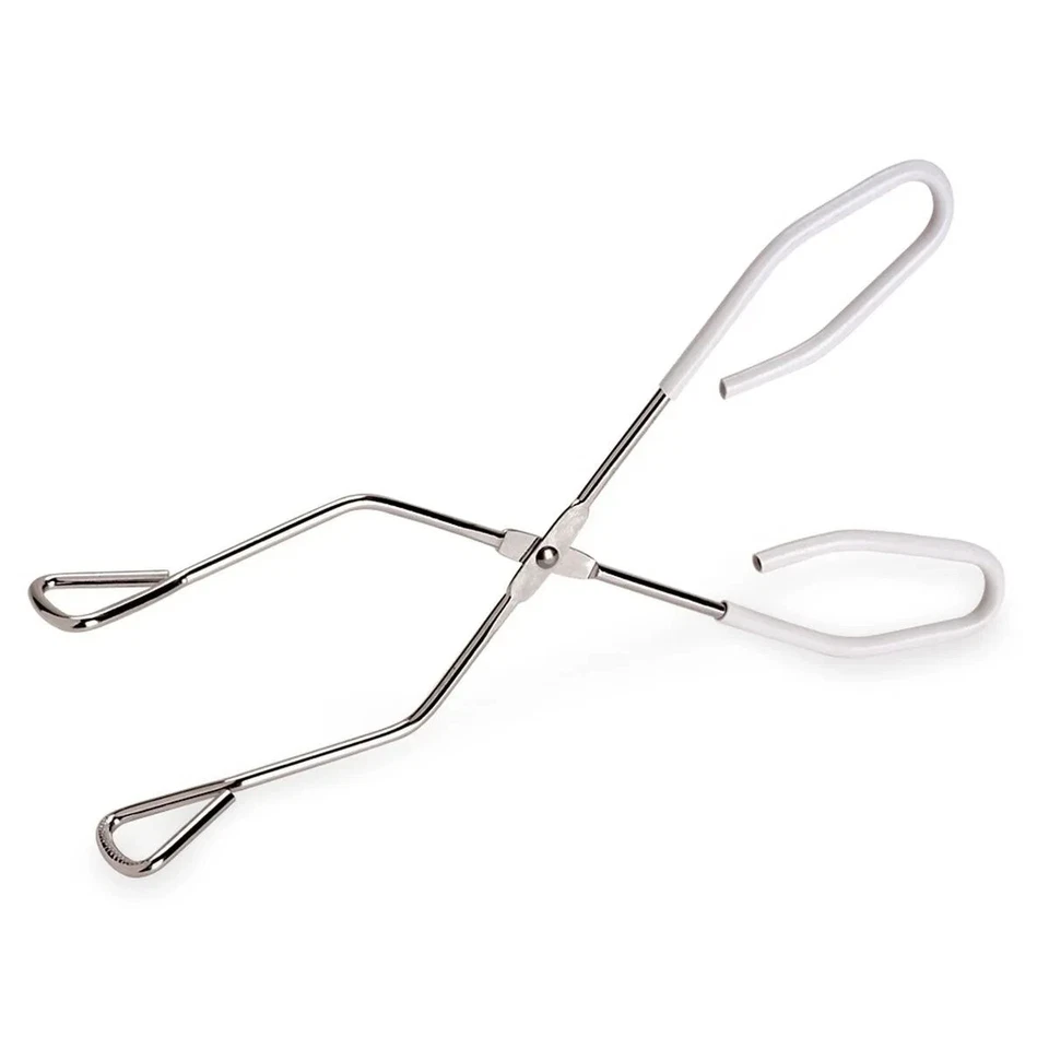 SUNBEAM SERVING TONGS Kitchen Serving Tongs 8 1/2" White Handles - Image 3 of 3