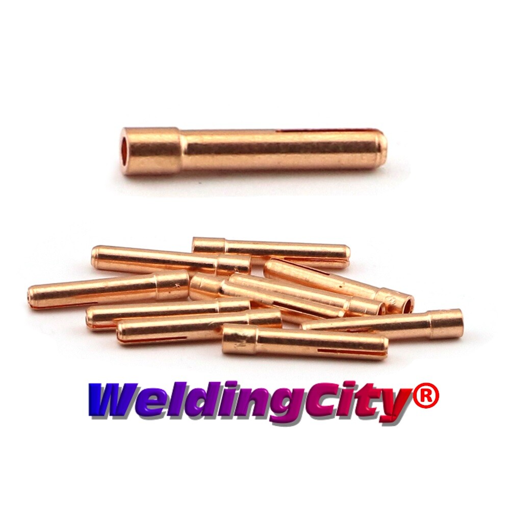 WeldingCity 5-Pack LONG TIG Welding Collets 13N24L - 1/8" For 9/20 Series Torches