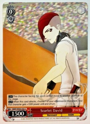 Weiss Schwarz Scarlet David RWBY/WX03-062 NM/M