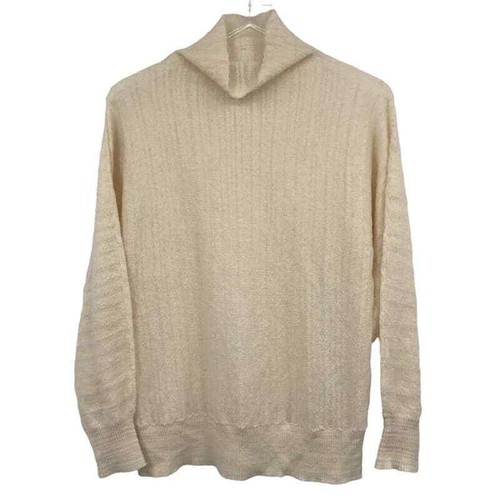 Cashmere Alpaca Mock Turtleneck Cream 