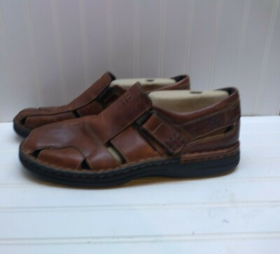 Streetcars Brown Leather Hook Loop Fisherman Sandal Comfort Men Shoe Size 11 Streetcars Brown Leather Hook Loop Fisherman Sandal Comfort  main image 2
