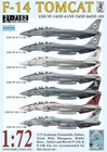 DXM decal 1/72 USN F-14 Tomcat  VF-14 / VF-41 / VF-74 / VF-84 / VF-101