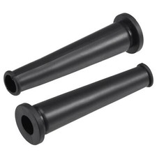 Cord Boot Protector Cable Sleeve Rubber 69mm Length Black 5 Pcs