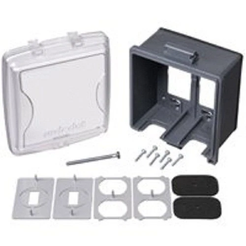 THOMAS & BETTS/CARLON NEW CARLON 2CKPM RED DOT CLEAR 2 GANG OUTDOOR WEATHERPROOF BOX COVER 9744970