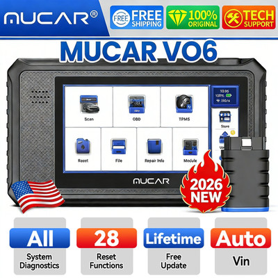 MUCAR VO6 Full System OBD2 Scanner Bidirectional Car Diagnostic Tool Code Reader