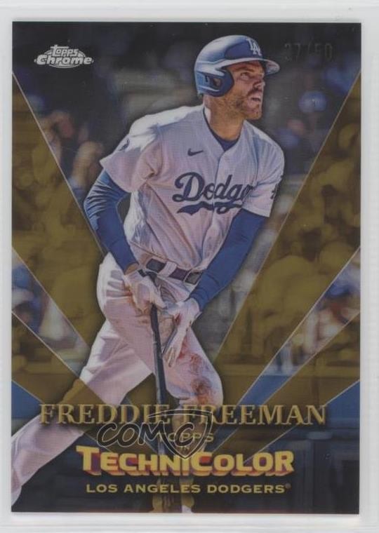 2023 Chrome Topps in Technicolor Gold Refractor 37/50 Freddie Freeman #TT-16 uk2