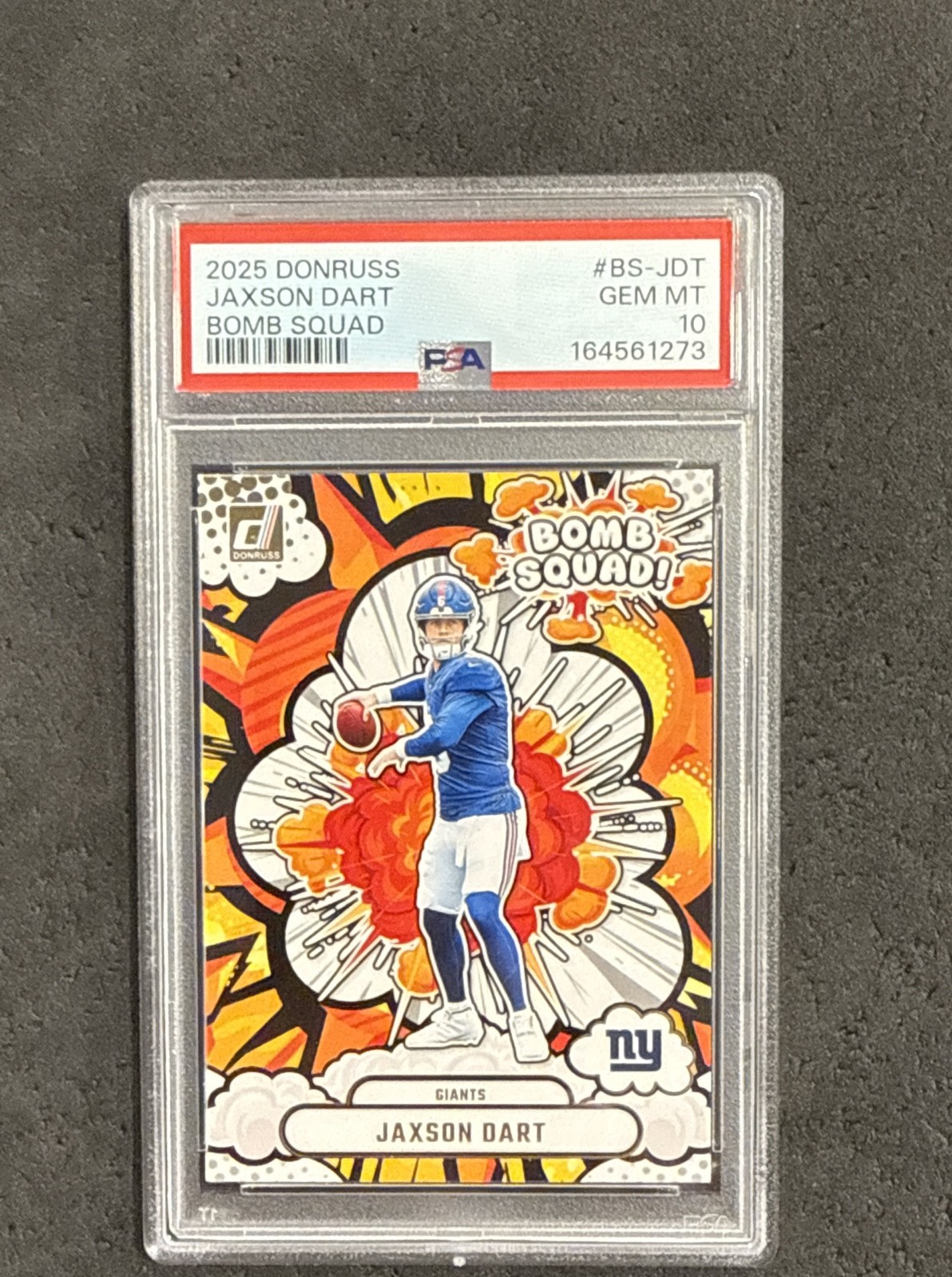 Jaxson Dart Panini Donruss Bomb Squad #BSJDT Base
