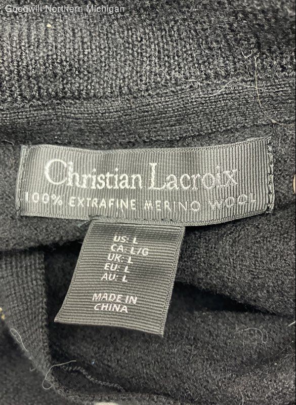 Women's CHRISTIAN LACROIX solid Pullover Sweater … - image 3