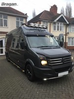 Bragan Dach Lichtleiste Black Mit Leds LED Spots FüR Iveco Daily 2014+ Edelstahl
