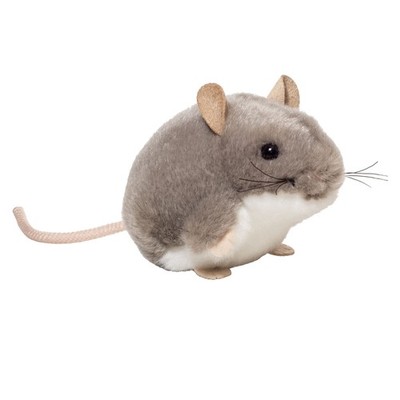 Hermann Teddy Kuscheltier Maus 9 cm grau-weiß Plüschmaus Plüschtier
