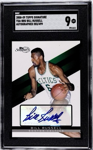 Bill Russell #BRU 2008 Topps Signature Autographs card