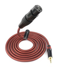 XLR to 1/8" Microphone Cable 6 Feet  3.5mm to XLR Female Adapter