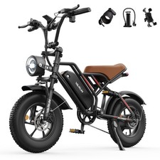 VARUN 16'' Fat Tire 250W Electric Motorcycle Bike 48V 13Ah E-Bike For Adults