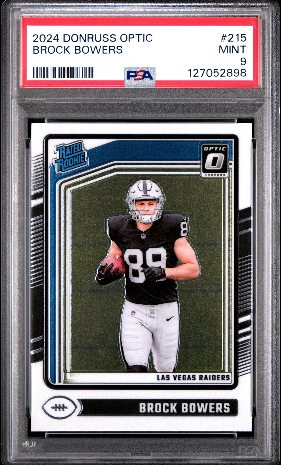 2024 Panini Donruss Optic #215 Brock Bowers PSA 9