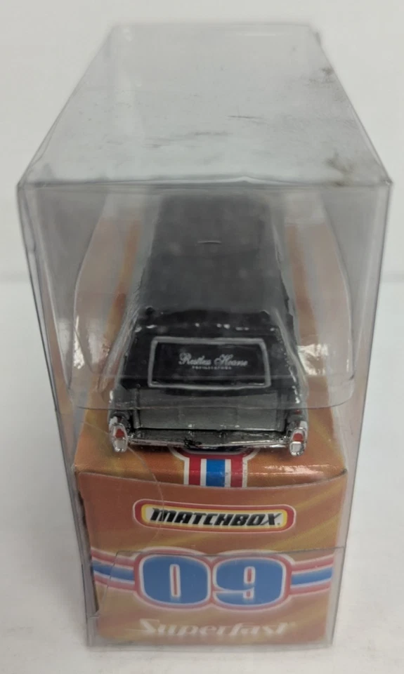 Matchbox 09 Superfast 63 Cadillac Hearse Silver Grey 2007 Mattel - Image 2 of 4