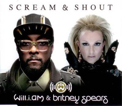 CD SINGLE Will I Am & Britney Spears Scream & Shout Interscope
