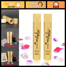 2 Pack Eco-Friendly Bamboo Scattering Tubes for Human Ashes TSA Approved Urns,