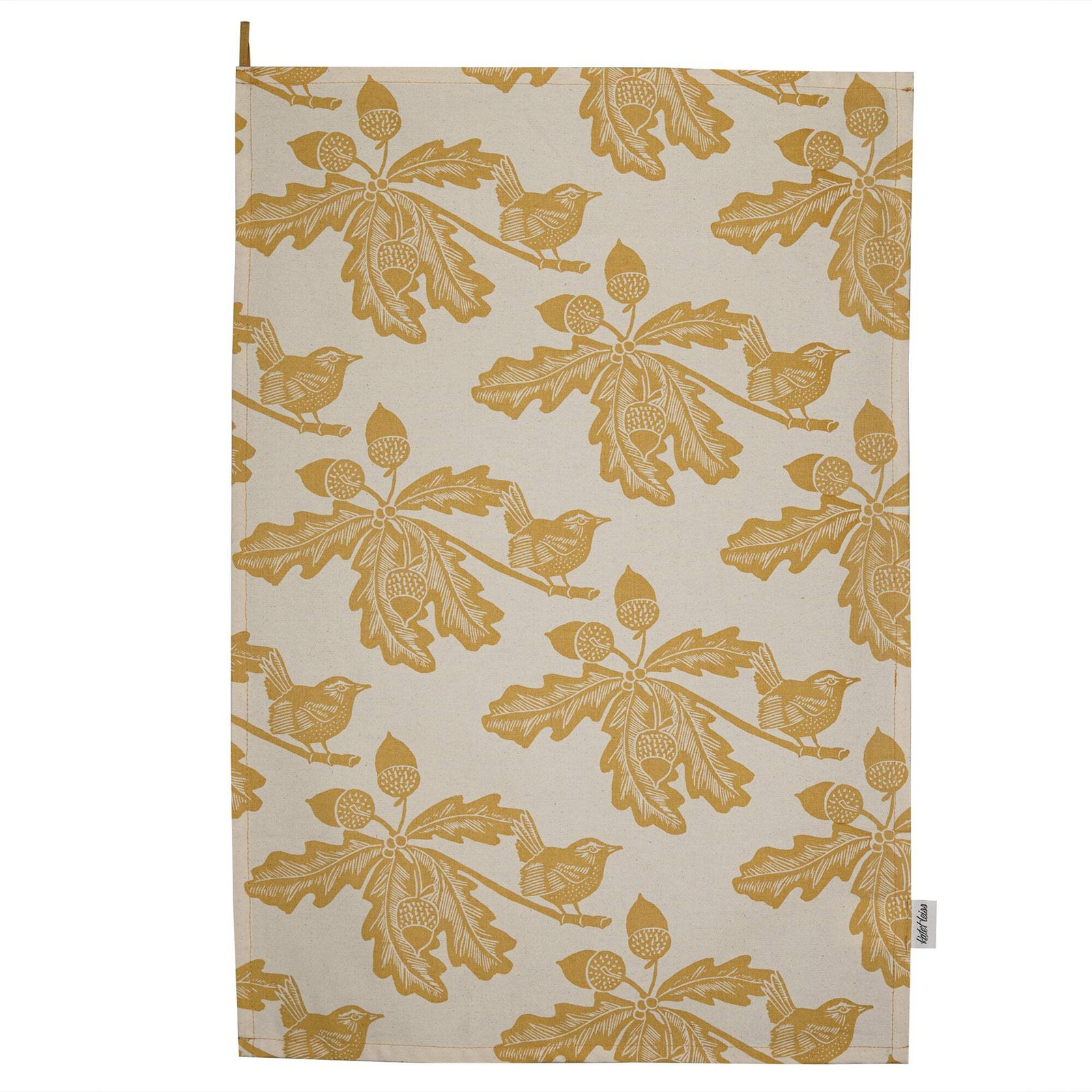 NEW Tea Towel Recycled Cotton - Kate Heiss (Woodland Ochre)