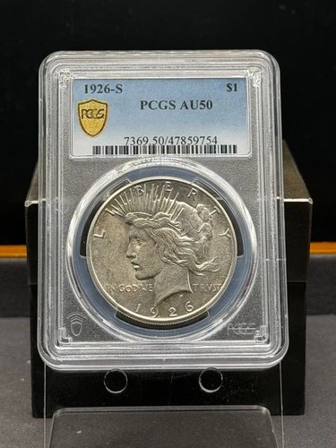 1926-S $1 Peace Silver Dollar PCGS AU 50
