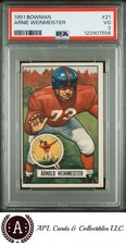1951 Bowman #21 Arnie Weinmeister PSA 3