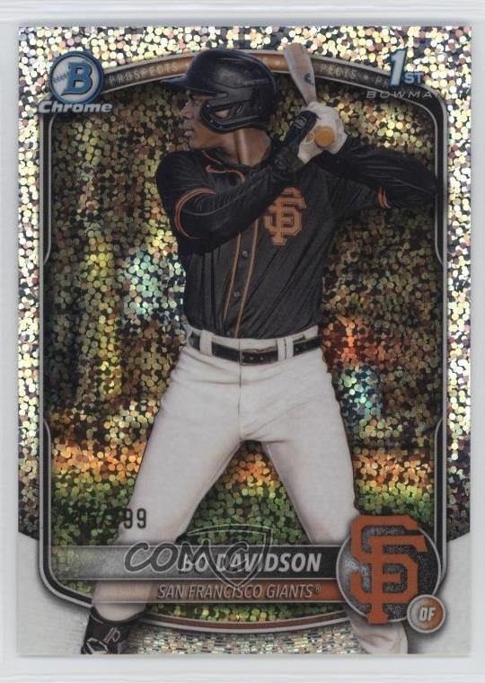 2025 Bowman Chrome Prospects Speckle Refractor /299 Bo Davidson #BCP-206 14md