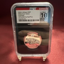 2024 Gran Bretagna S50P Millennium Falcon Colorato Proof 10 Ultra Cameo 