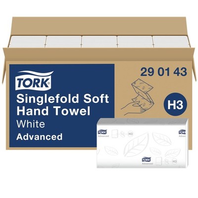 Tork Zickzack Papierhandtücher H3 2-lagig weiß 15x250 290143