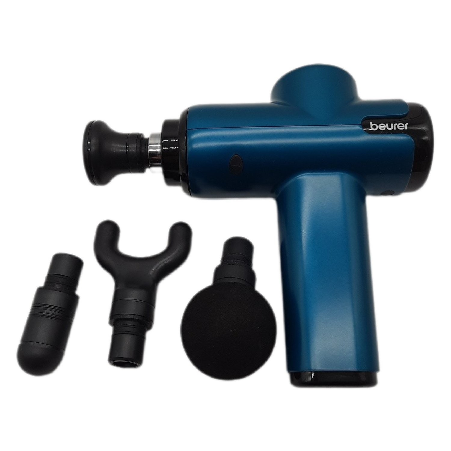 Beurer MG99 Kompakte Massagepistole, Mini Tiefengewebemassagegerät mit 4 Aufsätz