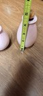 VTG Vernon Ware Tickled Pink Salt and Pepper Shakers Atomic Wooden Stoppers RTF — photo 3