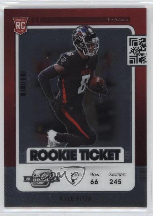 2021 Panini Contenders Optic Rookie Ticket Kyle Pitts #80 1b3m