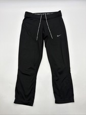 Nike Running Dri Fit Leggings Women S Black Pocket Zip Logo . 42003